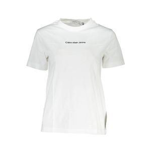 CALVIN KLEIN WHITE WOMEN'S SHORT SLEEVE T-SHIRT