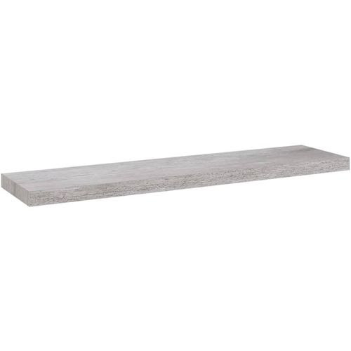 Plutajuća zidna polica siva boja betona 90 x 23,5 x 3,8 cm MDF slika 2