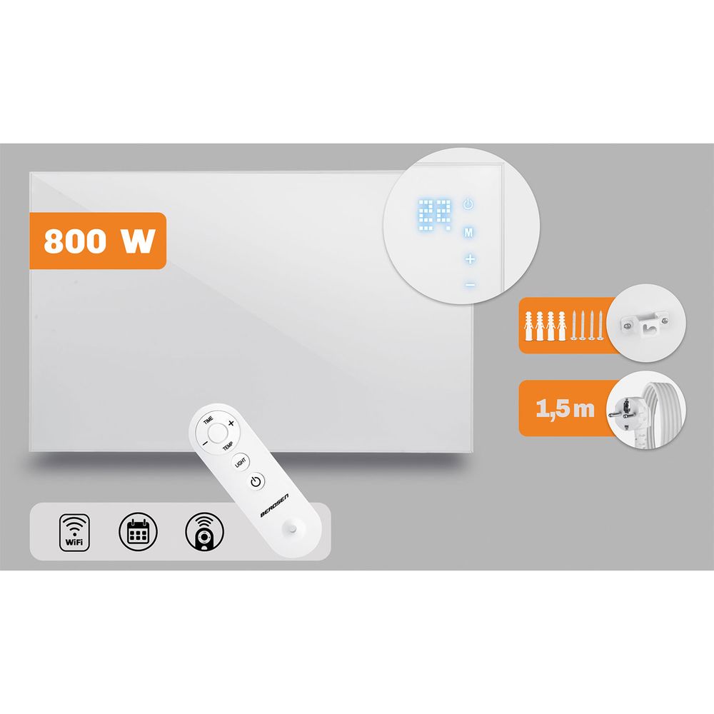 Infracrveni grijač 800W Berdsen BD-987 WiFi aplikacija za daljinsko upravljanje slika 2