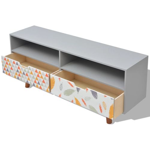 TV Ormarić MDF 120x30x50 cm Sivi slika 45