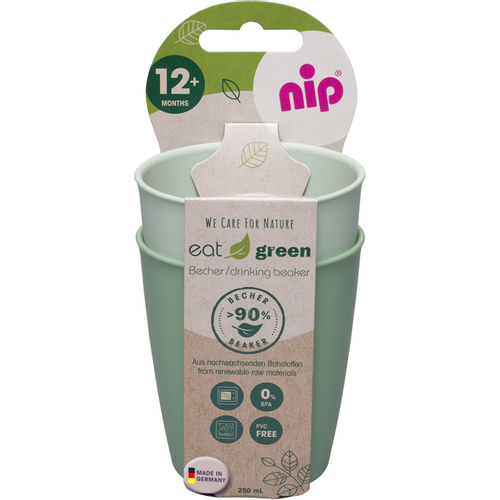 nip® Eat Green Čaša 250ml 2kom, Zelena slika 2