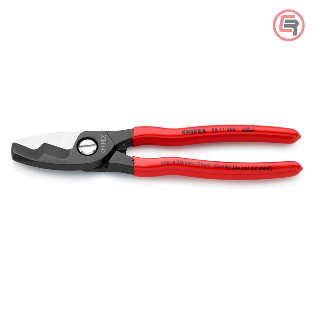 Knipex Škare Makaze Sa Dvostrukom Reznom Ivicom 200mm Za Kablove 70mm2 - 95 11 200 slika 1