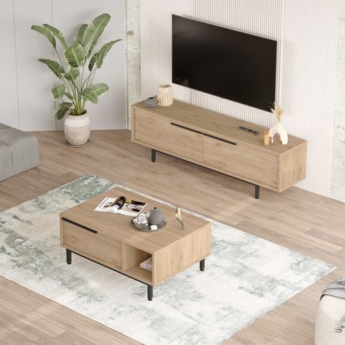 ON19-S Oak Living Room Furniture Set slika 2