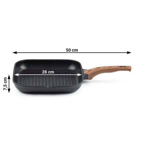 Grill tava Rosmarino Black Line – 28 cm slika 4