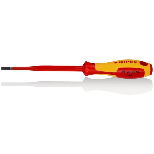 Knipex odvijač Slim ravni 1000V VDE 5,5mm 98 20 55 SL slika 1