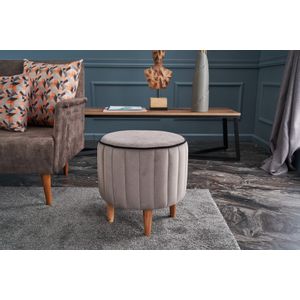 Atelier Del Sofa Tabure, Sivo, Lindy Puf - Grey