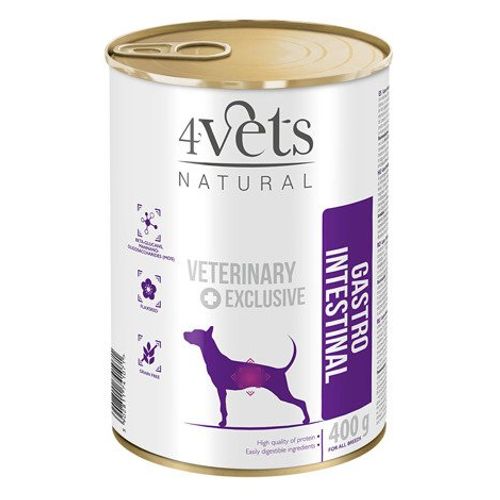 4Vets Natural Dog Veterinarska Dijeta Gastro Intestinal 400g slika 1