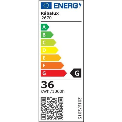 Rabalux Lois plafonska lampa integrisani LED hrom 36W slika 3