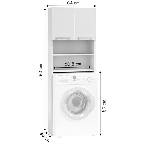 ModernHome ormarić za kupaonicu RH1908-45 bijeli slika 4