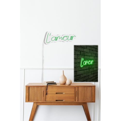 Wallity Ukrasna plastična LED rasvjeta, L'amour - Green slika 3