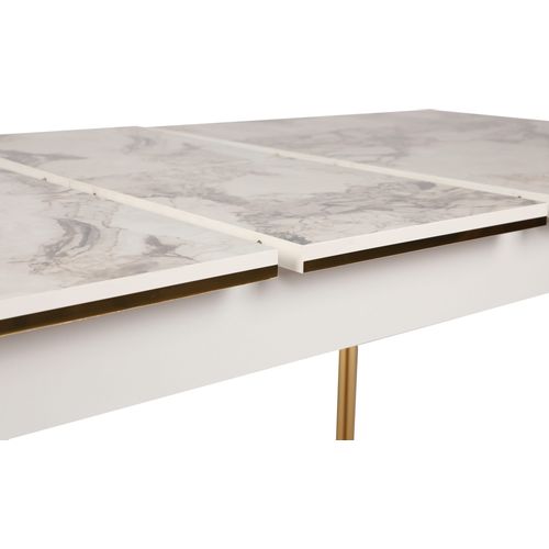 Damla 1102 Gold
White Extendable Dining Table slika 7