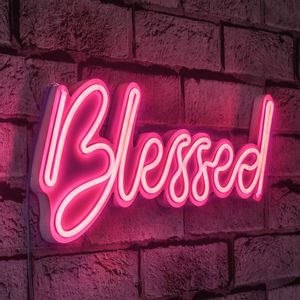 Blessed - Pink Pink Decorative Plastic Led Lighting