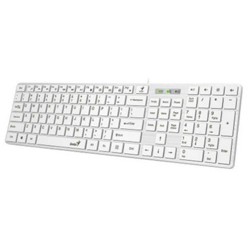 GENIUS SlimStar 126 USB US bela tastatura slika 1