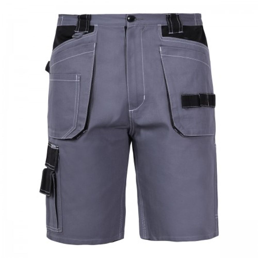HLAČE KRATKE SIVO-CRNE 100%BOMB 245G 2XL  L4070305 slika 1