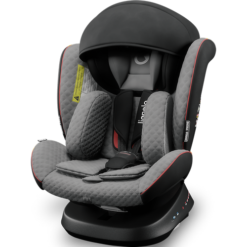 Lionelo Auto-sedište BASTIAAN ONE GREY STONE BLACK 360* ISOFIX  0-36kg/0m-12god slika 6