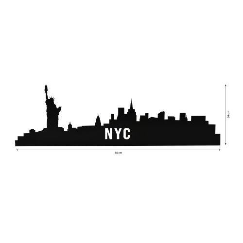 Wallity Ukrasna LED rasvjeta, NYC Skyline - Yellow slika 8