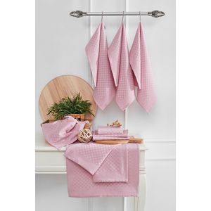 Lola - Pink Pink Kitchen Towel Set (10 Pieces)