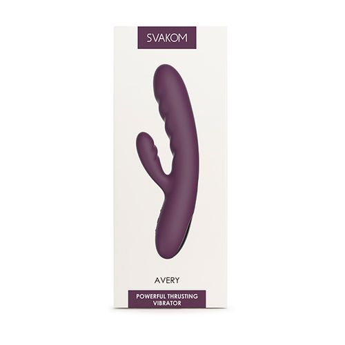 Svakom - Avery Powerful Thrusting Vibrator Lilac slika 6