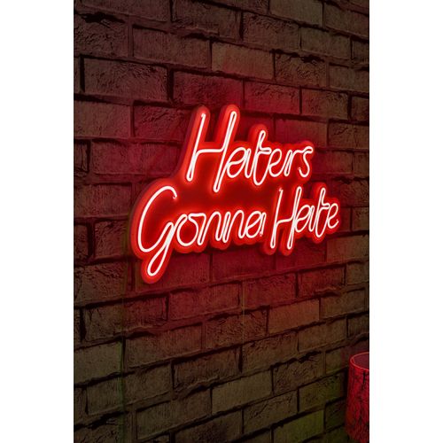 Wallity Ukrasna plastična LED rasvjeta, Haters Gonna Hate - Red slika 11