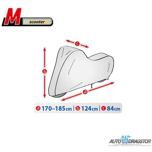 CERADA ZA SKUTER VODONEPROPUSNA veličina .M D 170-185/V 124/Š 84 slika 3