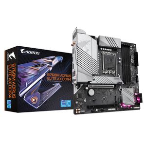 Gigabyte B760M AORUS ELITE AX B760 Chipset, Intel LGA 1700, 4x DIMM (DDR5), Intel 13th Gen Core/Intel 12th Gen Core/Intel Pentium series/Intel Celeron series