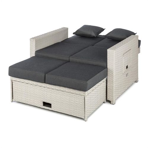 Blumfeldt Komfortzone rattan-lounge-sofa, Bijela slika 9