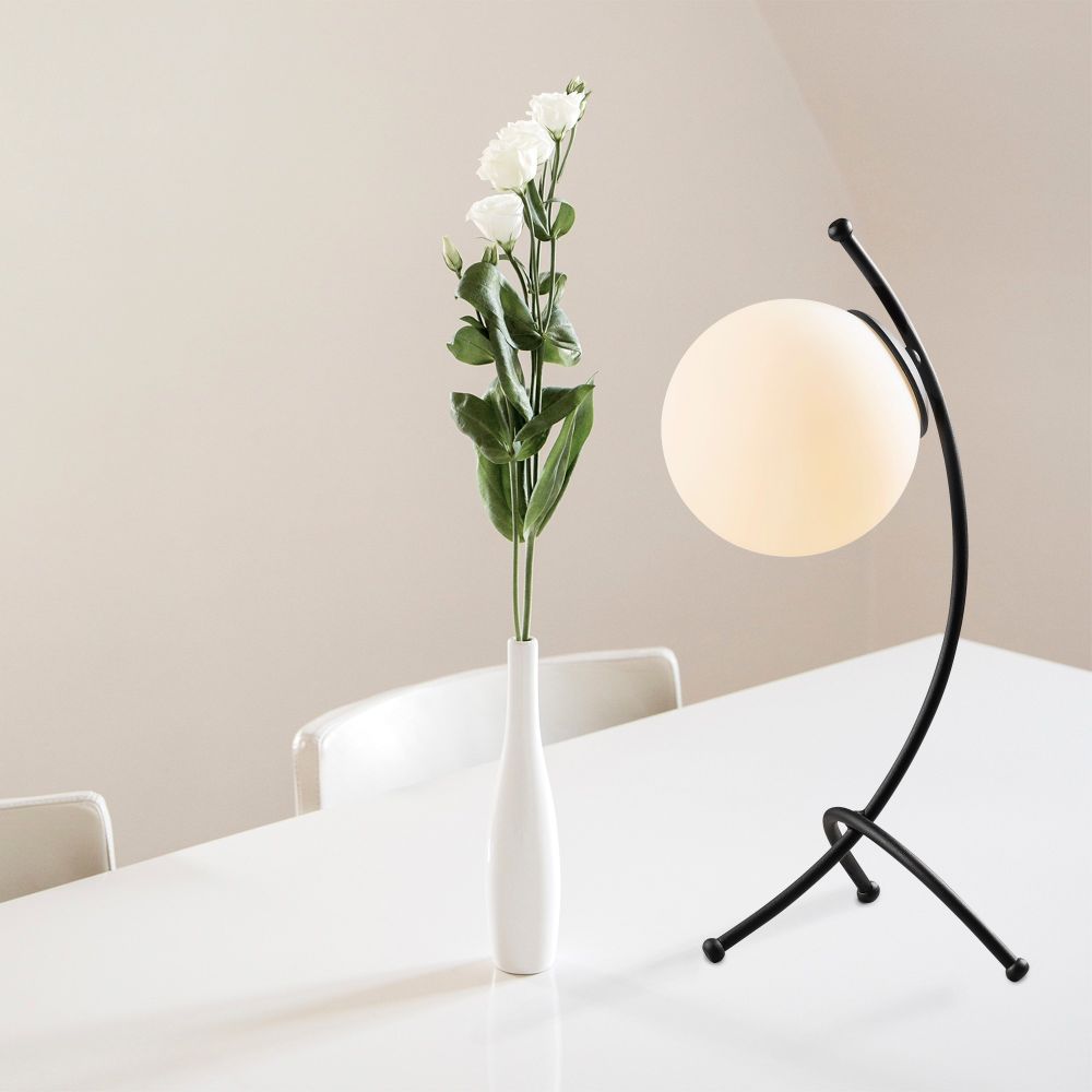 Stolna lampa Yay - 5011 u crno-bijeloj boji slika 1
