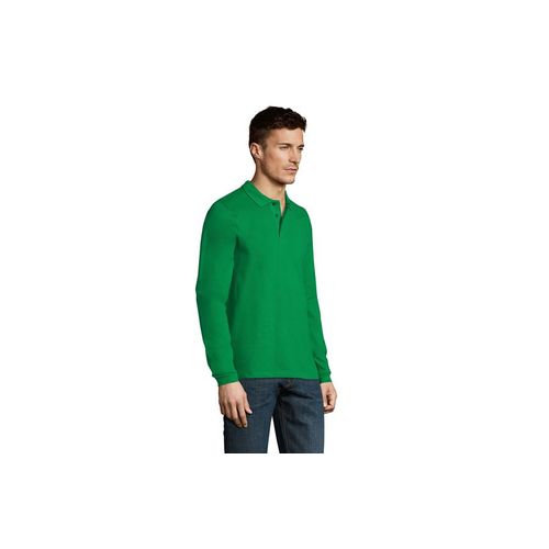 WINTER II muška polo majica sa dugim rukavima - Kelly green, XXL  slika 3