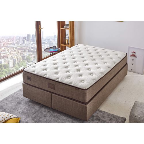 Woody Fashion Madrac, Bijela boja Bež Smeđa, Cotton 150x200 cm Double Size Luxury Soft Mattress slika 2