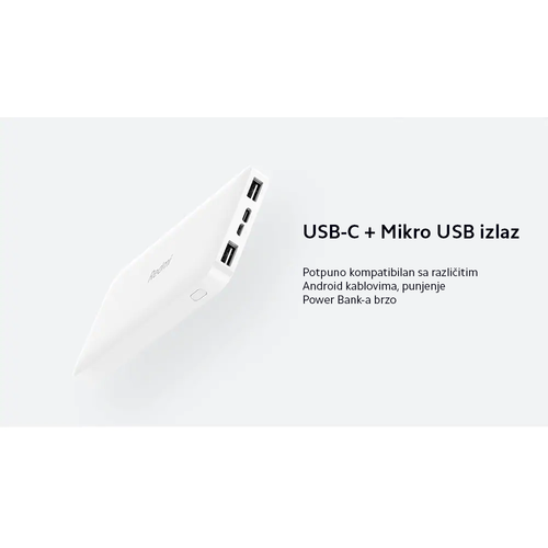 Xiaomi Redmi Power Bank Black 10000mAh USBx2  Micro USB  USB Type-C crna prenosivi punjač slika 6