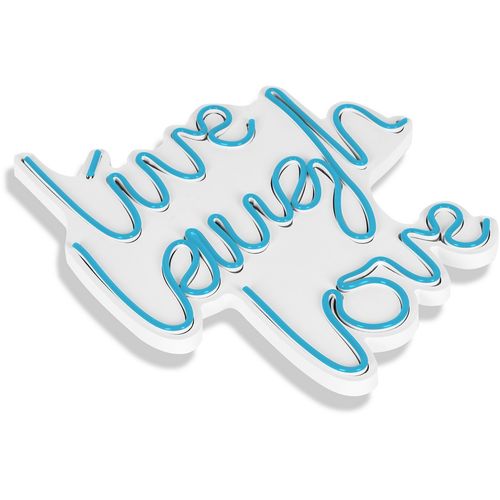 Wallity Ukrasna plastična LED rasvjeta, Live Laugh Love - Blue slika 14