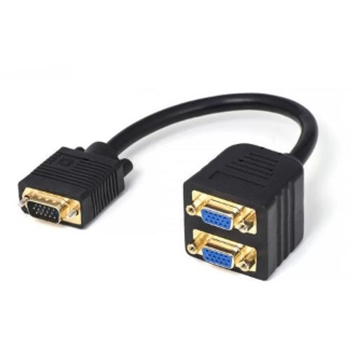 FAST ASIA Adapter VGA - VGA M/2F (spliter) crni slika 1