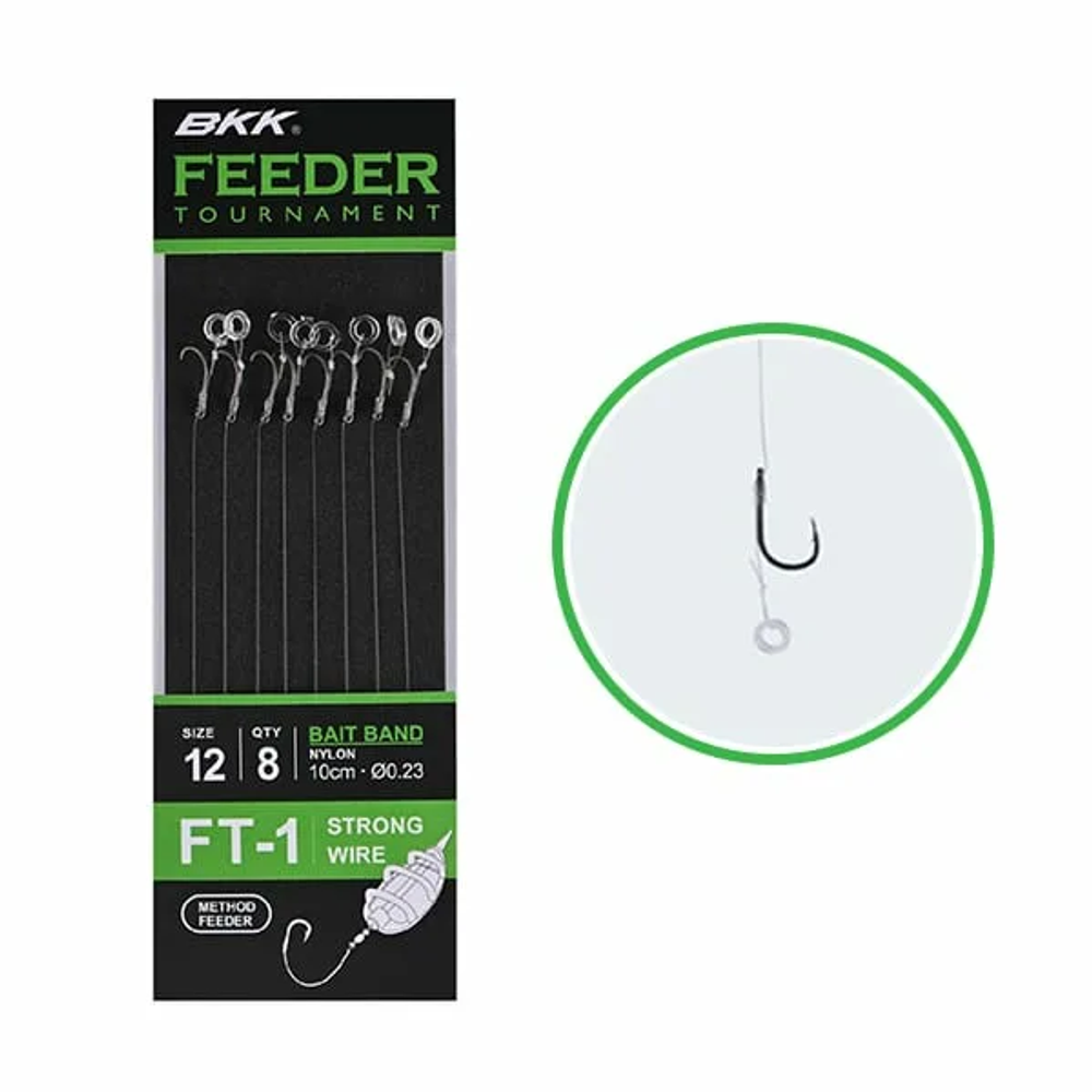 BKK Feeder udica Tournament FT-1 Bait Band Rigs #10 slika 1
