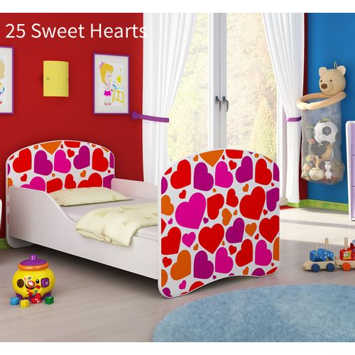 Dječji krevet ACMA s motivom 180x80 cm 25-sweet-hearts slika 1
