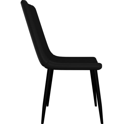 Blagovaonske stolice od umjetne kože 6 kom crne slika 4