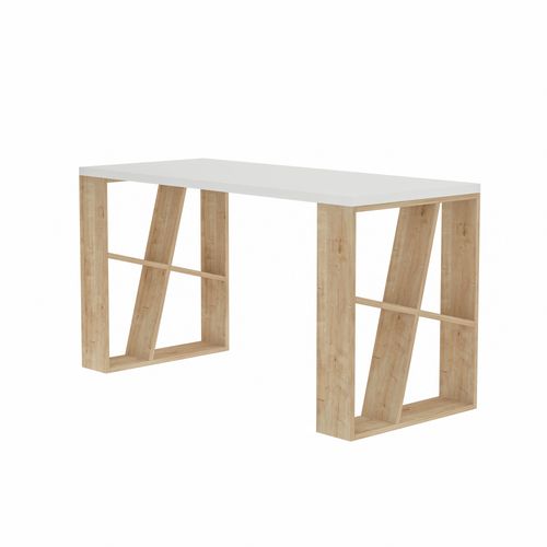 Woody Fashion Radni stol, Bijela boja hrast, Honey - White, Oak slika 2