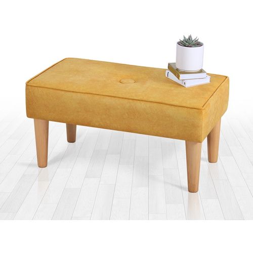 Square - Yellow Yellow Pouffe slika 1