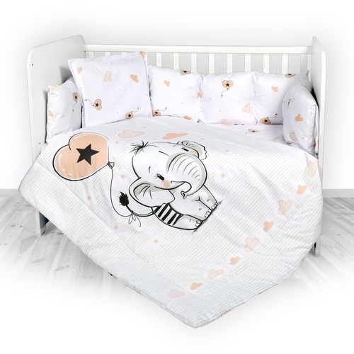 LORELLI ANTIDUST MITE 5-dijelni Set Posteljine Elephant 140 x 70 cm slika 1