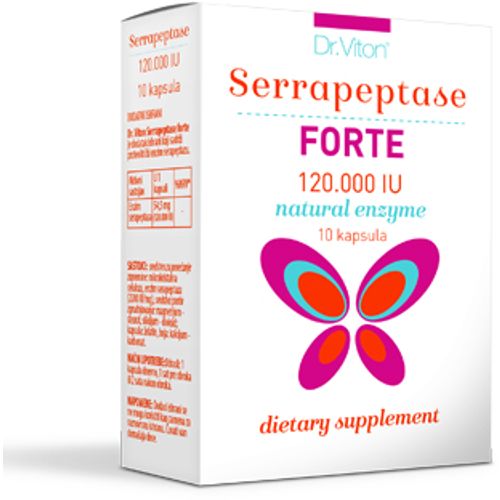 Dr. Viton Serrapeptase Forte 120.000 IU 10 kapsula slika 1