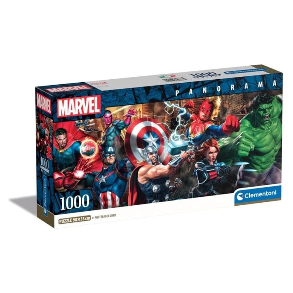 Clementoni CL39877 Puzzle Panorama Marvel - Heroji u akciji, 1000kom slika 1