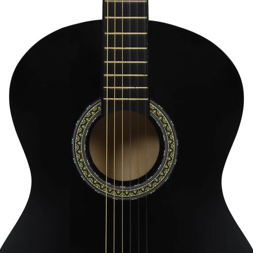 Klasična gitara za početnike crna 4/4 39" od drva lipe slika 25