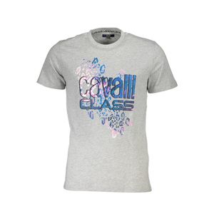 CAVALLI CLASS T-SHIRT SHORT SLEEVE MAN GRAY