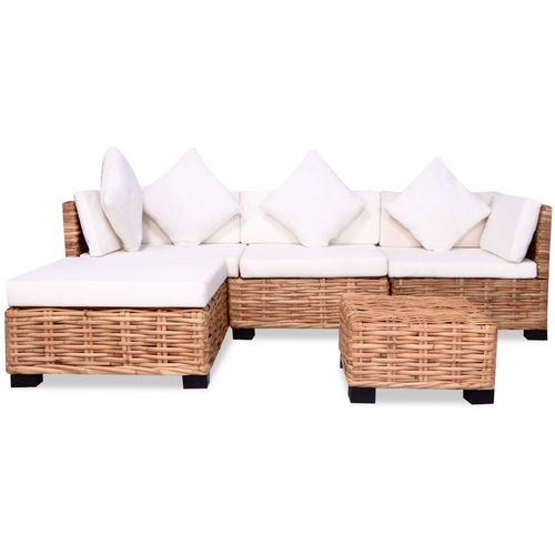 Sofa Set 14 kom Prirodni Ratan slika 11