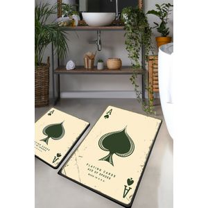 Set podmetača za kupatilo 'Šarene Igraće Karte' (2 komada)