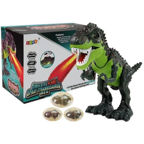 Zeleni dinosaur na baterije s parom slika 1