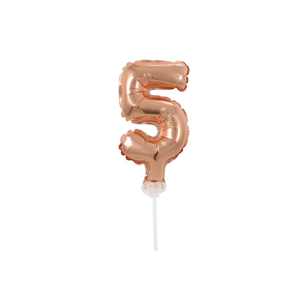 BC-5RZ5 Folijski balon 5 sa štapićem 13 cm slika 1