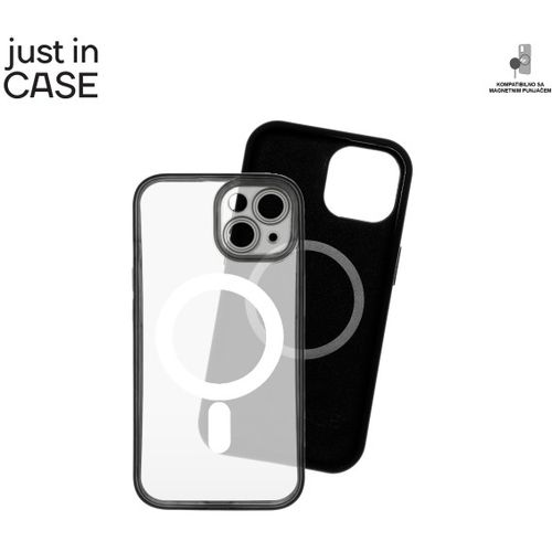 2u1 Extra case MAG MIX PLUS paket CRNI za iPhone 15 Plus slika 3
