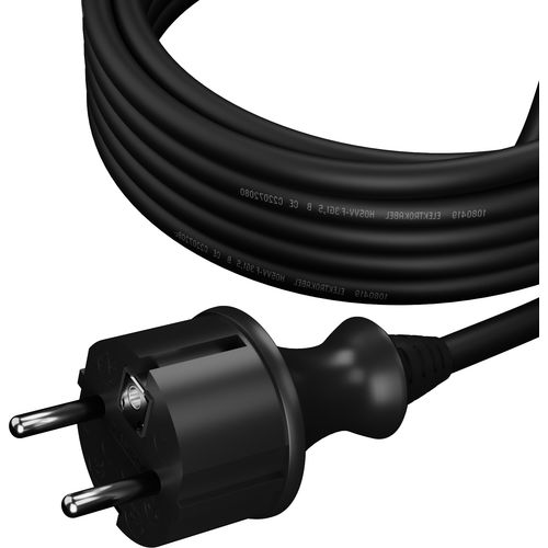 AWTools kabel s utikačem 2m 2x1,5 crni H05VV-F slika 3