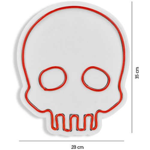 Wallity Ukrasna plastična LED rasvjeta, Skull - Red slika 18