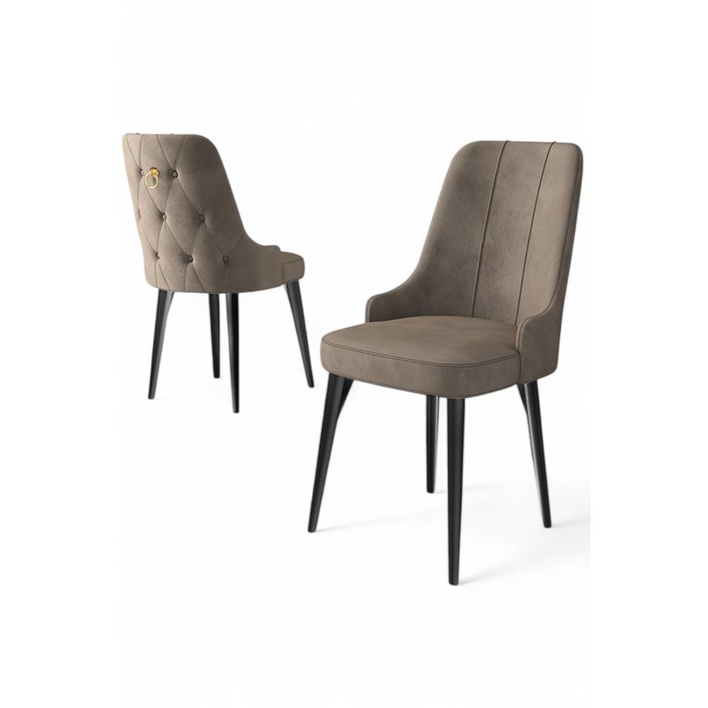 Newa - Cappuccino, Crni Set Stolica (2 Komada) slika 2